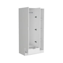 Newboti Furniture Armoire Dover, Bedroom, White 39345