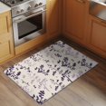 thumbnail image 2 of Purple Pink Botanical Entryway Rug 2'x3'&nbsp; Non Slip Front Door Mats, Rustic Country Spring Floral Summer Leaf Entrance Rugs Indoor Outdoor Carpet, Floor Mats Small Area Rug for Bedroom Kitchen, 2 of 8