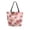 Tie-dye Flowers Pattern, variant on Open Top Canvas Tote Bag with Zipper Reusable Shopping Bag 13.5x15" Roomy Carryall Tie-dye Flowers Pattern
