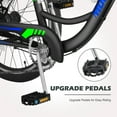 thumbnail image 5 of MOPHOTO Cruiser Tricycle for Adults with Backrest Saddle, 26" Wheels, 7 Speed Adult Tricycle for Shopping & Outing, 3 Wheel Bike,Black, 5 of 15