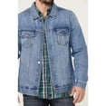 thumbnail image 3 of Moonshine Spirit Men's Button-Down Unlined Denim Trucker Jacket - MSSP22O04-MDW Medium, 3 of 4