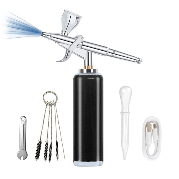 Kit de aerógrafo I-BEAUTEE de alto flujo de aire con compresor inalámbrico