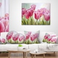 thumbnail image 4 of Designart Tulips in a Row - Floral Throw Pillow - 12x20, 4 of 5