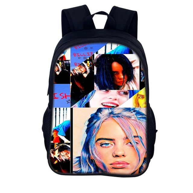 Billie Eilish Surrounding Teenage Adult Student Men And Women Backpack Rucksack-sebneei