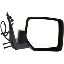 Mirror Compatible With 2008-2012 Jeep Liberty Right Passenger Side Heated Textured Black Kool-Vue