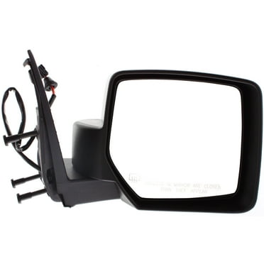 Mirror Compatible With 2008-2012 Jeep Liberty Right Passenger Side Heated Textured Black Kool-Vue