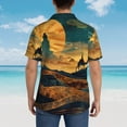 thumbnail image 5 of Haiem Sunset Desert Journey Printed Hawaiian Shirt for Men - Men’s Casual Beach Summer Shirts - Stretch Fabric with Modern Fit-3X-Large, 5 of 7