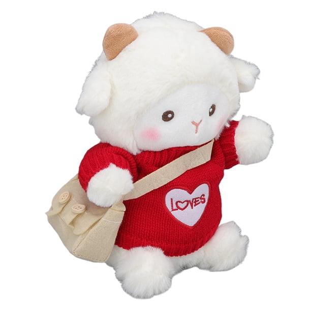 Juguete de peluche de oveja tela suave animal de peluche de oveja textura delicada para oficina dormitorio hogar niños ANGGREK Otros