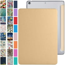 iPad PRO 11 1st 2018 [ PRO 11 Inch 1 Generation ] A1980 A1934 A2013 A1979 MU0T2LL/A MU0Y2LL/A MTXN2LL/A MTXP2LL/A Trifold PC Lightweight Smart PU Leather Protective Hard Back Cover - Gold