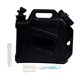 thumbnail image 5 of Contenedor de agua de grado alimenticio con líquido de grifo Cubo de agua portátil Tanque Botella de agua Jarra para lavado de manos Picnic Viaje Negro Soledad Contenedor de almacenamiento, 5 of 10