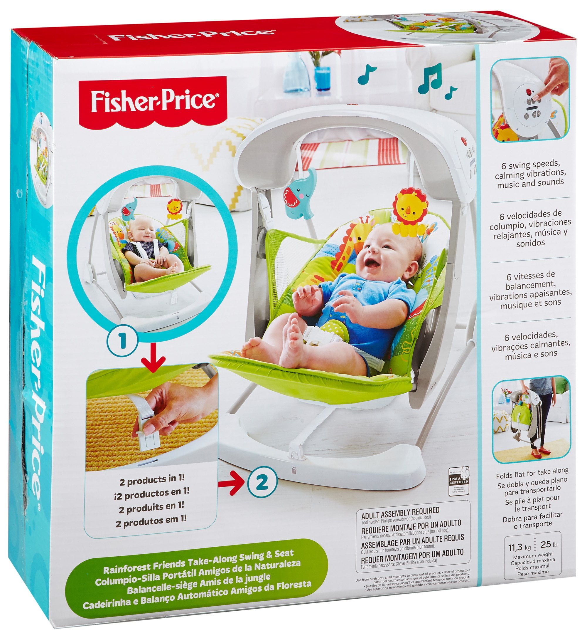 rainforest take along swing