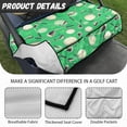thumbnail image 6 of Whosucclay Golf Ball Pattern Anti-Scratch Golf Cart Seat Cover Comfortable for EZGO Club Car Yamaha Icon, With 4 Storage Pockets Golf Cart Seat Protector, 6 of 7