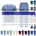 thumbnail image 7 of QATAINLAV Scrub Sets for Women Multi-Pocket Solid V-Neck Tops and Jogger Pants Short Sleeve Nursing Uniform Suit Workwear Navy XL Ofertas en Walmart, 7 of 7