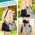 thumbnail image 5 of Small Cooler Bag Lunch Bag Portable Meal Bag Work Meal Bag Outdoor Meal Bag Travel Meal Bag Picnic Meal Bag Going Out Meal Bag Super Beautiful Pink Flowers, 5 of 6