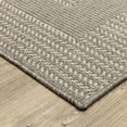thumbnail image 3 of Oriental Weavers Caicos Indoor/Outdoor Rug - CA05A - 3'3" x 5' - in Gray/ Light Gray - Classic Casual Style, Water, Stain and Fade Resistant, Hose Clean, Patio, Outdoor Living Area Rug, 3 of 3