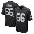 thumbnail image 1 of Maillot de Football Adulte Noir Las Vegas Raiders 66 Dylan Parham -2TG, 1 of 2