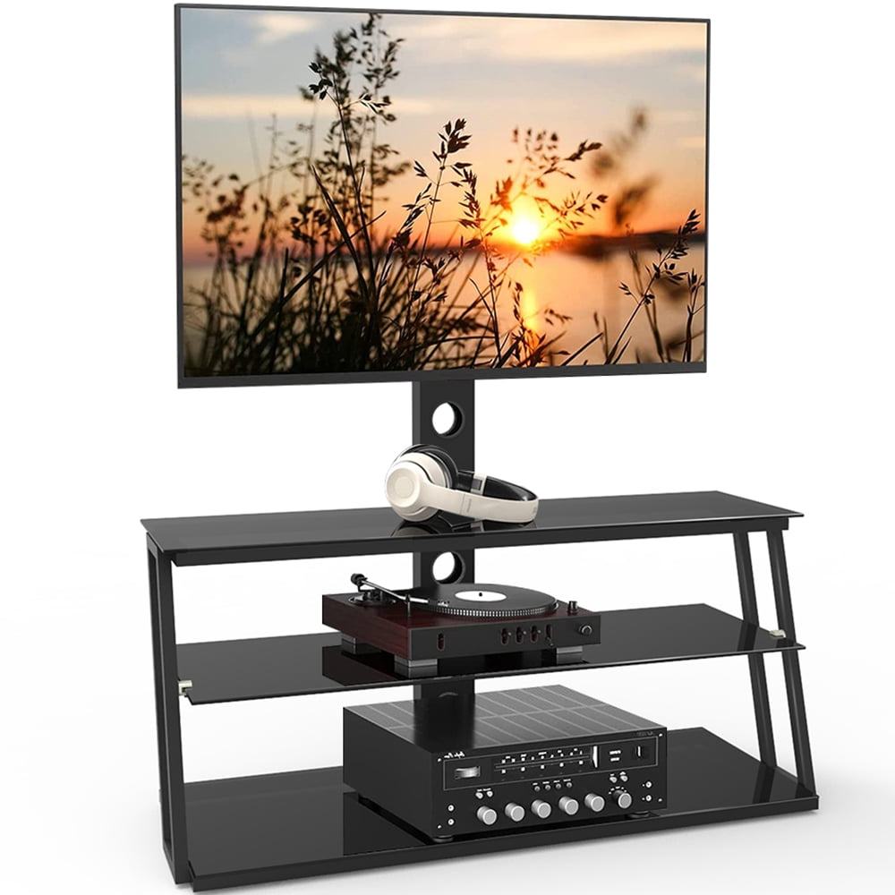 Swivel Floor TV Stand with Mount, Universal TV Stands Entertainment