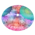 thumbnail image 3 of Kll 36" Christmas Tree Skirt Vintage Mandala Xmas Tree Skirts Mat For New Year Xmas Holiday Party Indoor Outdoor Home Decoration, 3 of 9
