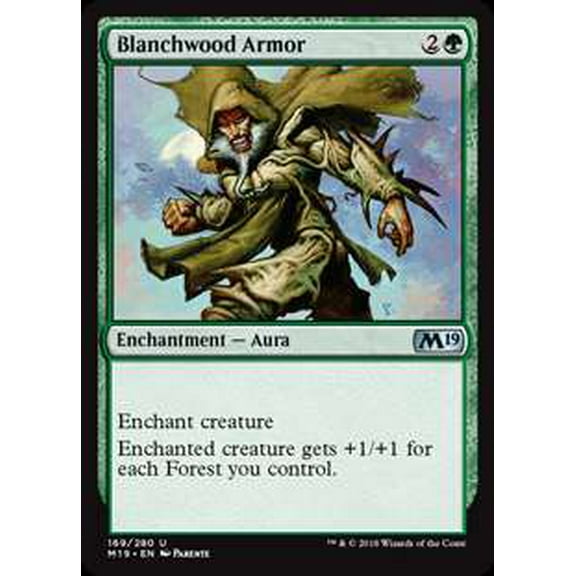 MtG Core Set 2019 Blanchwood Armor #169
