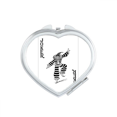 thumbnail image 1 of Black Joker Playing Cards Pattern Heart Mirror Travel Magnification Portable Handheld Pocket Makeup, 1 of 3