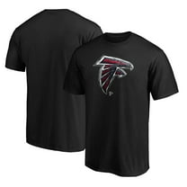 Men's Black Atlanta Falcons Midnight Mascot Team Logo T-Shirt