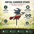 thumbnail image 7 of Tepsmf Halloween Themed Metal Courtyard Porch Decoration Ornament 11.8 IN Iron Garden Stake for Outdoor Yard Spooky Decor, 7 of 7