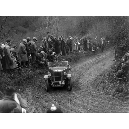 Morris Minor open 2-seater of HH Porter-Hargreaves competing in the MCC Lands End Trial, 1935 Print Wall Art By Bill