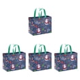thumbnail image 2 of 4 Bolsas de regalo de Navidad Strade Fareast Limited multiusos reutilizables ligeras no tejidas Azul 32 cm x 25 cm x 17 cm, 2 of 8