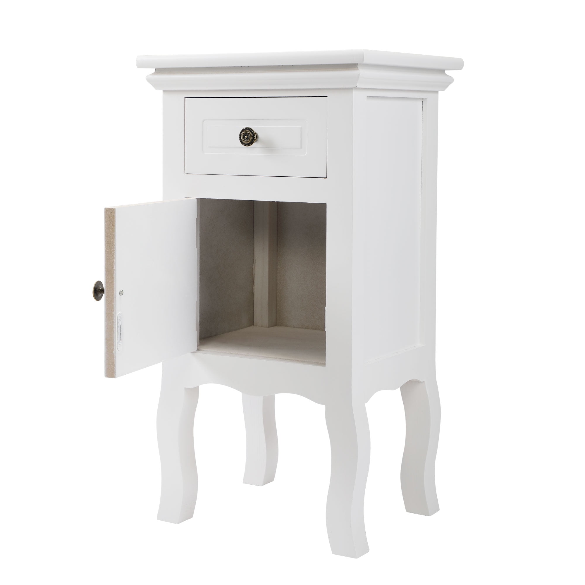 Kepooman Modern Versatile Nightstands Side End Table Dresser Shelf with Switchable Door and Drawers for Living Room Bedroom Kepooman Modern Versatile Nightstands Side End Table Dresser Shelf with Switchable Door and Drawers for Living Room Bedroom