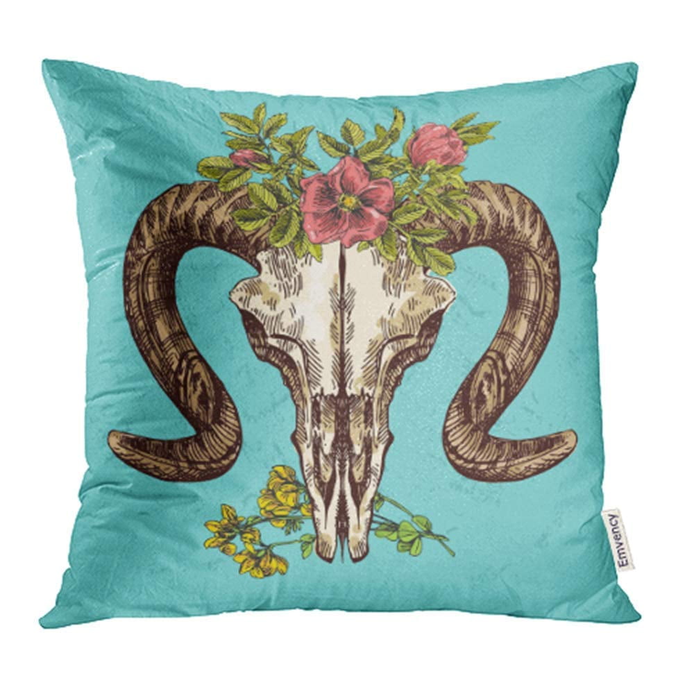 Multicolor Cattle Show pillows Steer me to The Show Cow Throw Pillow 16x16 