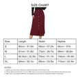 thumbnail image 6 of High Waist, Single-Breasted, Soft & Stylish A-Line Casual Wear for Women, Size XL Red Wine-colored Midi Skirt, 6 of 6