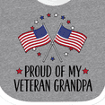 thumbnail image 4 of Inktastic Military Proud of Veteran Grandpa Boys or Girls Baby Bib, 4 of 4