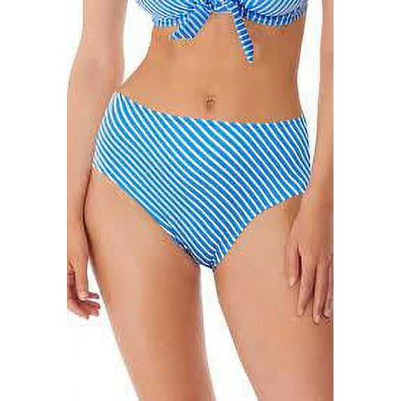 Freya Beach Hut High Waist Bikini Brief Swim Bottom Blue Moon