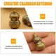 thumbnail image 4 of Creative Brass Keychain Accessory Gift Giving for Family and Friends Golden 3Pcs, 4 of 4