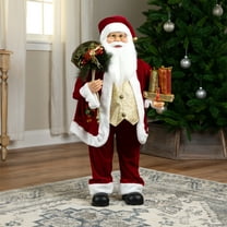 Northlight Holly Berry Santa Claus with Presents Christmas Figure - 36"