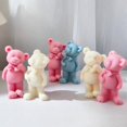 thumbnail image 4 of Giaone Bear Resin Mold,Candle Making Mold Ornaments Silicone Mold for Home Decor, 4 of 9