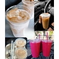thumbnail image 6 of 25 Sets (50 Count) 20 oz Clear Plastic Cups with Lids and Straws - Disposable PET Cups, Leak Proof & Freezer Safe, for Iced Coffee, Smoothies, Bubble Tea, Parties, and Home Use, 6 of 6