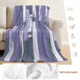 thumbnail image 5 of Purple Gray Blanket Soft Cozy Warm Throw Blanket for Couch, Plush Fuzzy Flannel Fleece Blankets for Sofa, Vintage Farmhouse Ombre Wooden Grain Bed Blankets Lightweight Gifts for Women, 40"x50", 5 of 9
