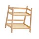 thumbnail image 4 of Organizador de encimera con soporte de exhibición, bandeja de almacenamiento de madera de 2 capas, almacenamiento para vasos de agua S, 4 of 9