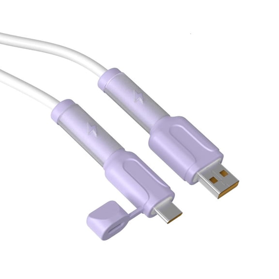 2Pcs Charging Cable Protector Silicone Nonslip Cord Saver Type C Dustproof Organization Protective USB Wire Protector