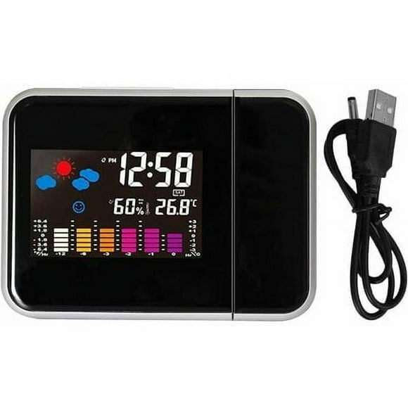 EcoNesxp Indoor Wireless Weather Station Time and Date Display Backlight Digital Clock Alarm Clock with Wireless Sensor