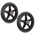 thumbnail image 1 of Phenofice 2 Pcs Roue avant de Remplacement pour Fauteuil Roulant Pratique Acier PVC Noir Silencieuse Résistante à l'Usure Roue, 1 of 6