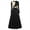 Black, variant on Women Metallic Bi Color Praise Dance Dress Long Sleeve Lyrical Dancewear Worship Robe Dress