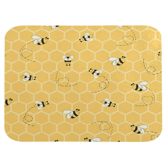 Runner Rug Indoor Door Mat Doormat Rug Funny Cute Bee Doormats Welcome Outdoor Mats Durable Floor Mat Outside Door Mats for Back Door Prime of Day Washable Kitchen Rugs Non Slip 16x24IN
