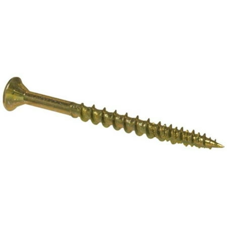 

Hillman Fasteners 42181 8 x 3 in. Yellow Zinc Procrafter Wood Screw- 50 Pack