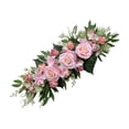 thumbnail image 2 of Arco de boda artificial Garland de flores de flores, decoración floral de bienvenida Arreglo floral, botín de flores para la fiesta de la pared del Rosa oscuro, 2 of 8