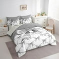thumbnail image 3 of jejeloiu Cute Bowtie Bow 7-Piece Twin Bedding Sets,Gray Bowknot Bedding Comforter Set For Girls Kids Reversible, 3 of 8