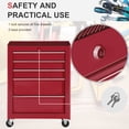 thumbnail image 4 of HOMCOM 5 Drawer Rolling Tool Chest Lockable Tool Cabinet for Garage Red, 4 of 10