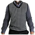 thumbnail image 4 of Blue Ocean Mens Houndstooth Sweater Vest (sv-777), 4 of 4