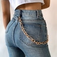 thumbnail image 4 of Hip Hop Belt Chain Decorative Simple Aluminium Trousers Chain Unisex Jean Chain, 4 of 9